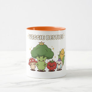 Caneca Melhores Amigos Vegetais Vegetal de Desenho Anim