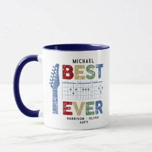 Caneca Melhores Cordas de Guitarra para o Pai Personaliza