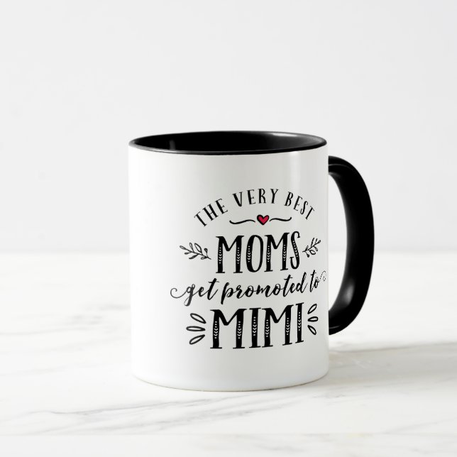 Caneca Melhores Mães são promovidas para o MIMI Mug (Frente Esquerda)