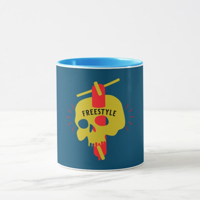 Caneca Melhores Patinetes Freestyle Pro Café Mug (Centro)