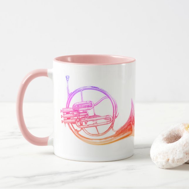 Caneca Mellofone / Chifre / Chifre Francês / Eb Horn (Com Donut)