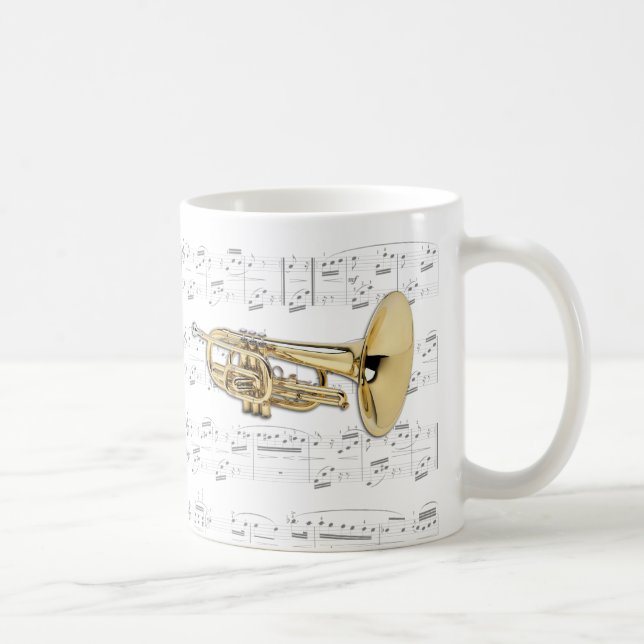 Caneca - Mellophone de marcha com partitura (Direita)