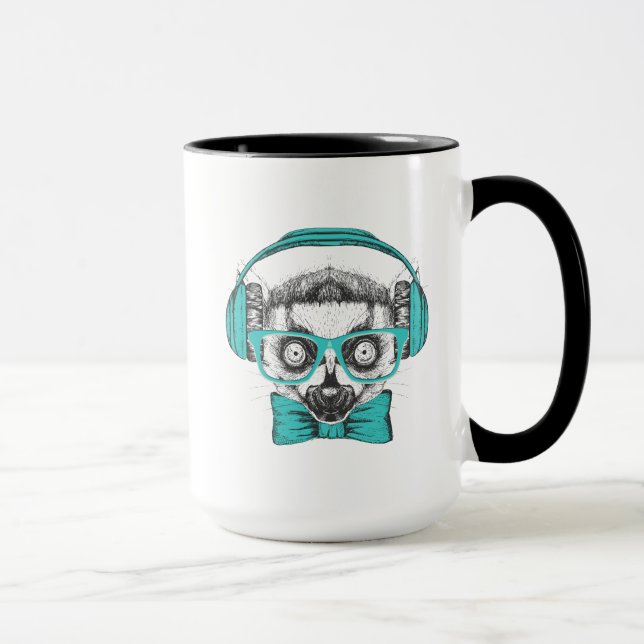 Caneca Melómano do Lemur | (Direita)