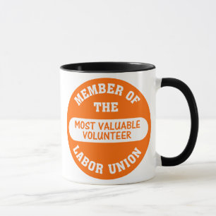 Caneca Membro da associação de trabalhadores voluntári