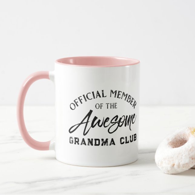 Caneca Membro Oficial do Grandma Club Mug (Com Donut)