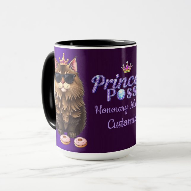 Caneca Membro Personalizado do Princess Posse Roxo (Frente Esquerda)