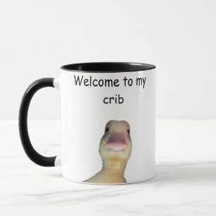 Caneca Meme de Pato Engraçado – “Bem-vindo ao Meu Quarto”