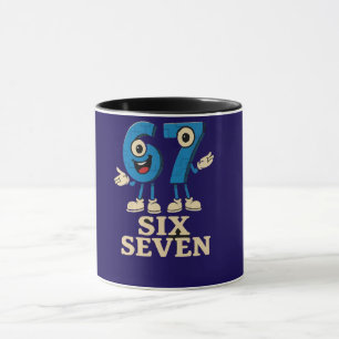 Caneca meme engraçado 6 7