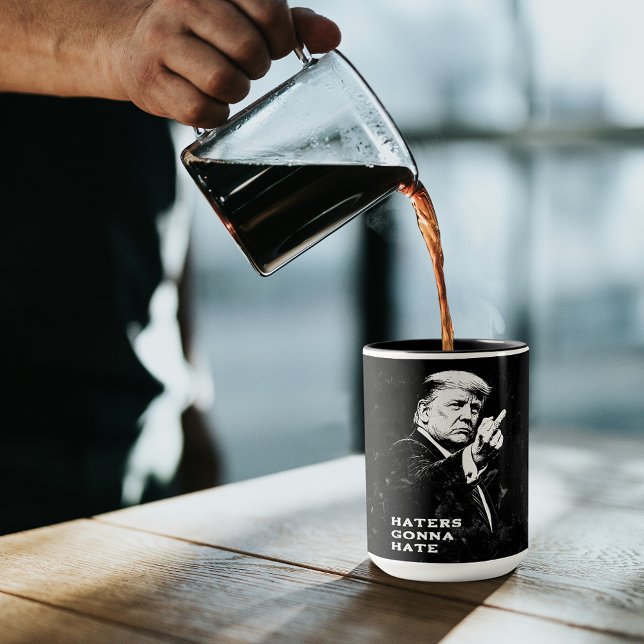 Caneca Meme Engraçado Trump Dedo do Meio 2026 (Criador carregado)