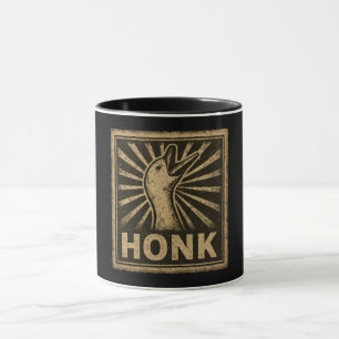 Caneca Meme Galinha do Pato Engraçado Honk Goose
