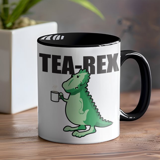 Caneca Memória Tea-Rex Dinosaur (No bad breath on this dinosaur just a lovely aroma of tea. )