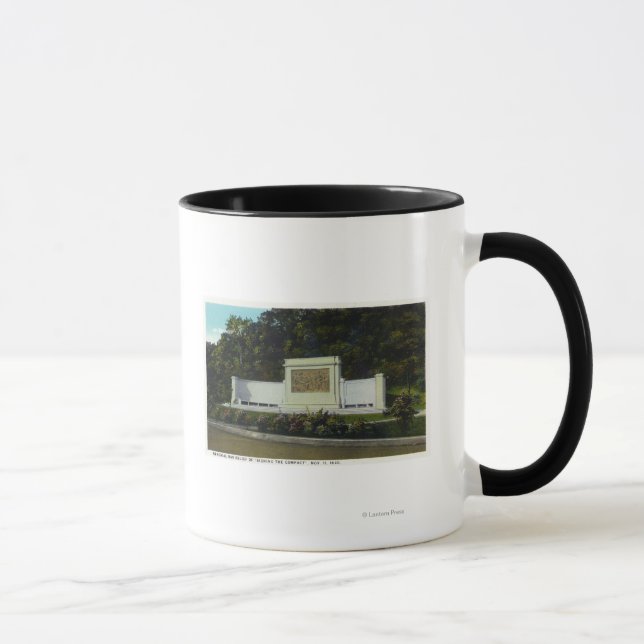 Caneca Memorial Bas Alivio da Assinatura Compacta (Direita)
