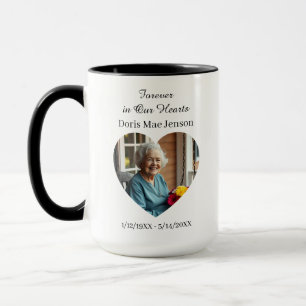 Caneca Memorial Sentimental de Foto e Poema