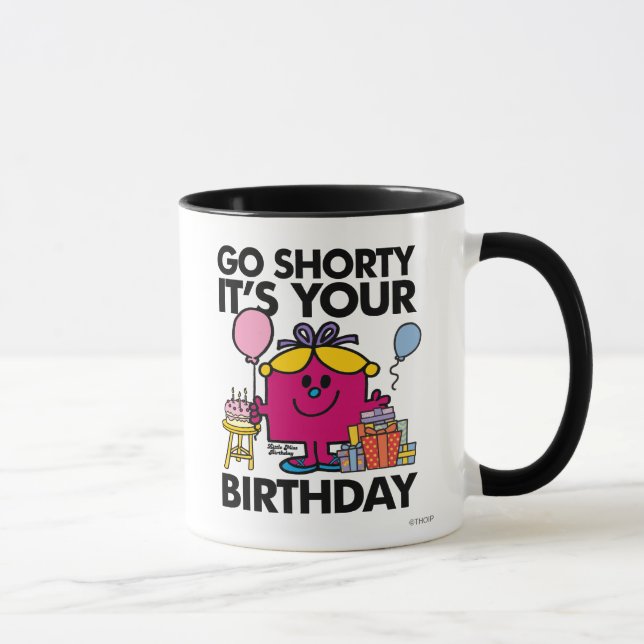 Caneca Menina Birthday | Go Shorty Versão 16 (Direita)