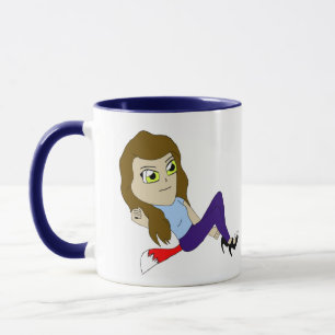 caneca menina chibi raposa