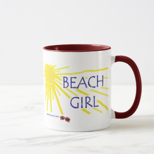 Caneca Menina da praia (Direita)