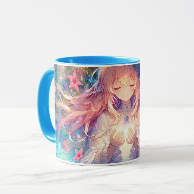 Caneca Menina de animação etérea mágica (Frente Esquerda)