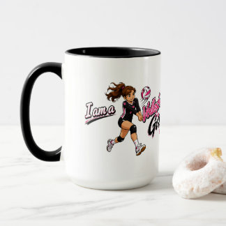Caneca Menina de Volei Personalizada