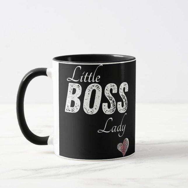 Caneca Menina do Chefe Bebê Menina Menina Menina Curta (Esquerda)