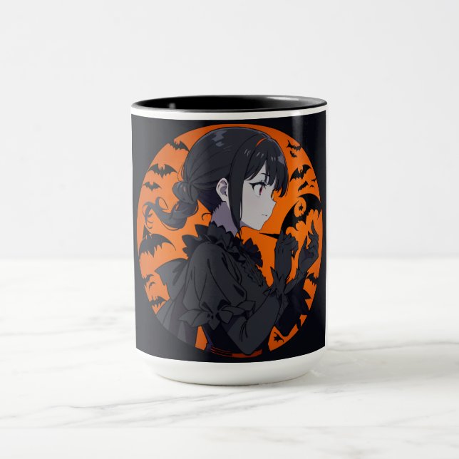 Caneca menina do halloween (Centro)