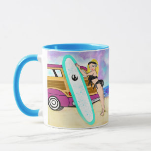 Caneca Menina do surfista