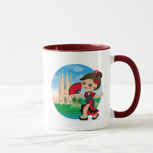 Caneca Menina espanhola (Direita)