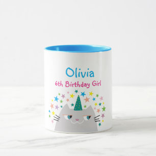 Caneca Menina Fazendo 6 Anos de Idade