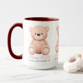 Caneca Menina Fofa Urso Teddy Laranja Mamãe Para Ser Chav