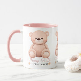 Caneca Menina Fofa Urso Teddy Laranja Mamãe Para Ser Chav