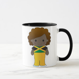 Caneca Menina jamaicana pequena