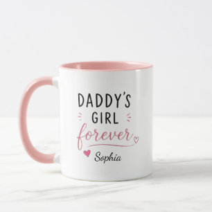Caneca Menina Personalizada do Papai para Sempre