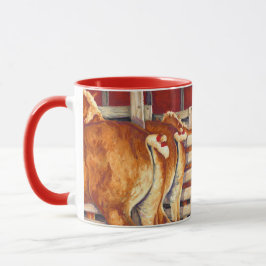 Caneca Meninas da mostra - cavalos belgas