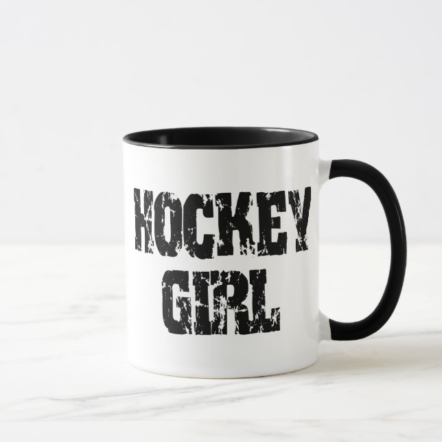 Caneca Meninas do hóquei da menina do hóquei (Direita)