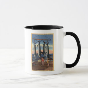 Caneca Meninas que olham o espadarte travado