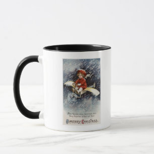 Caneca Menino que voa o avião temporário