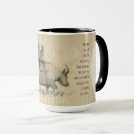 Caneca Meninos Buffalo Chineses Ox Ano 2021 Personalidade