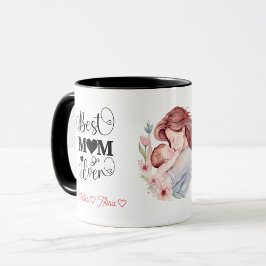 Caneca Meninos personalizados, melhor mãe a tomar café