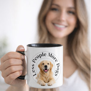 Caneca Menos Pessoas, Mais Cachorros – Amante de Cachorro