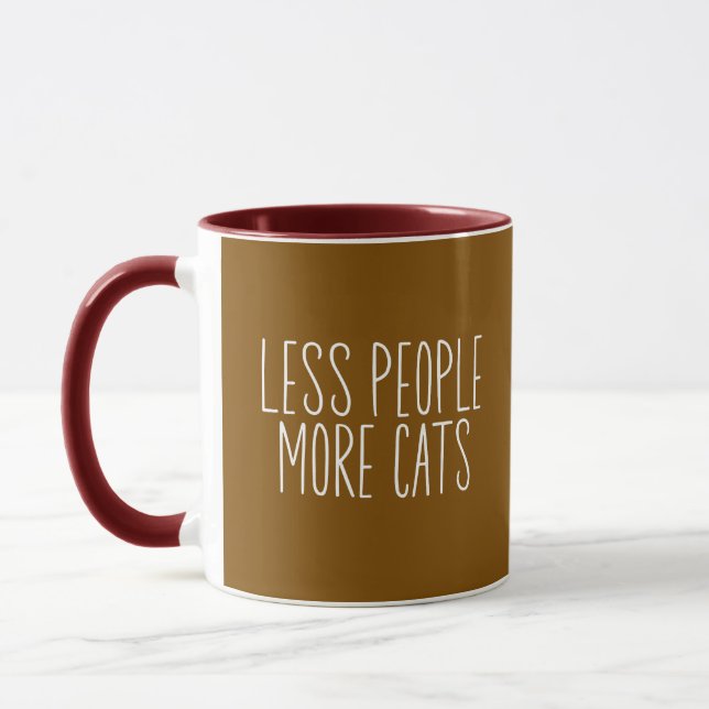 Caneca Menos Pessoas Mais Gatos (Esquerda)