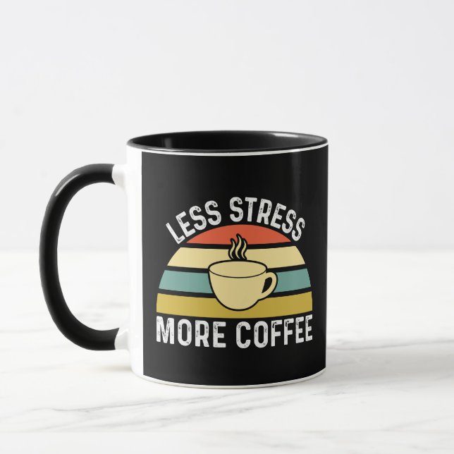 Caneca Menos stress em mais café (Esquerda)