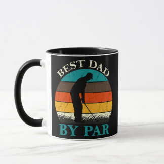 Caneca Mens Best Dad By Par Funny Golf Gift For Men