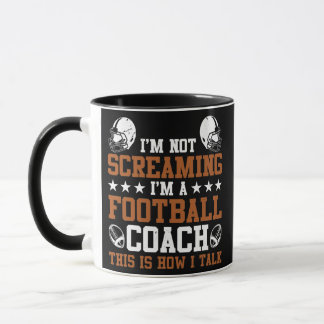 Caneca Mens Engraçado, sou treinador de futebol americano