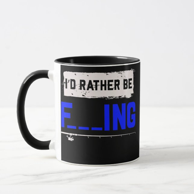 Caneca Mens Fishing Fisherman Saltwater Fisher Fish (Esquerda)