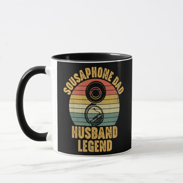 Caneca Mens Sousaphone Player Engraçado Marido Pai Pai (Esquerda)