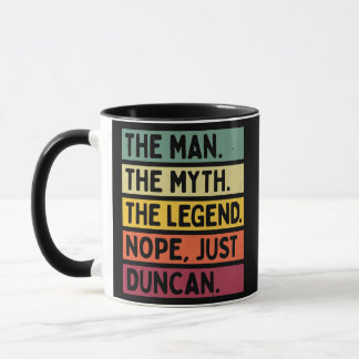 Caneca Mens The Man The Myth The Legend NOPE Just Duncan
