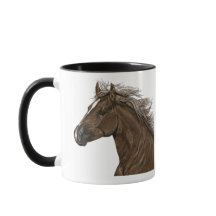 Mensagem de Alteração Personalizada De 11oz Horse