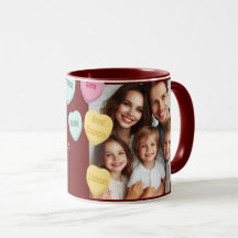 Mensagem de Corações Vermelhos e Fotografia | Dia