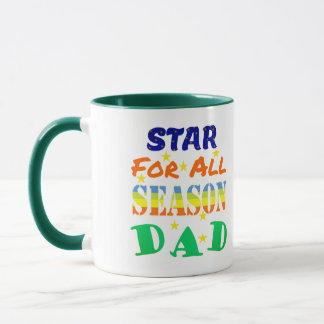 Caneca Mensagem do Dia dos Pais Estrela Para Todas as Est