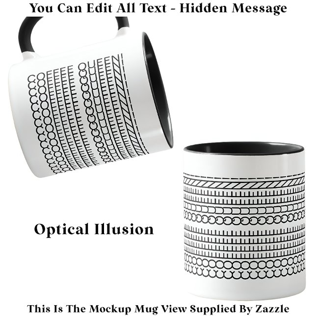 Caneca Mensagem Oculta Café Rainha 115B Novidade Engraçad (Criador carregado)