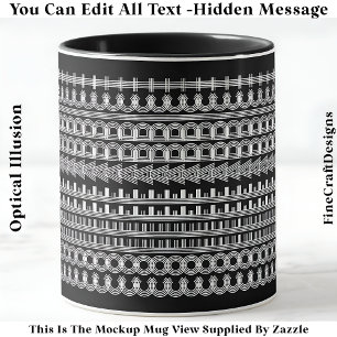 Caneca Mensagem Oculta do Café Novidade Engraçada 111W